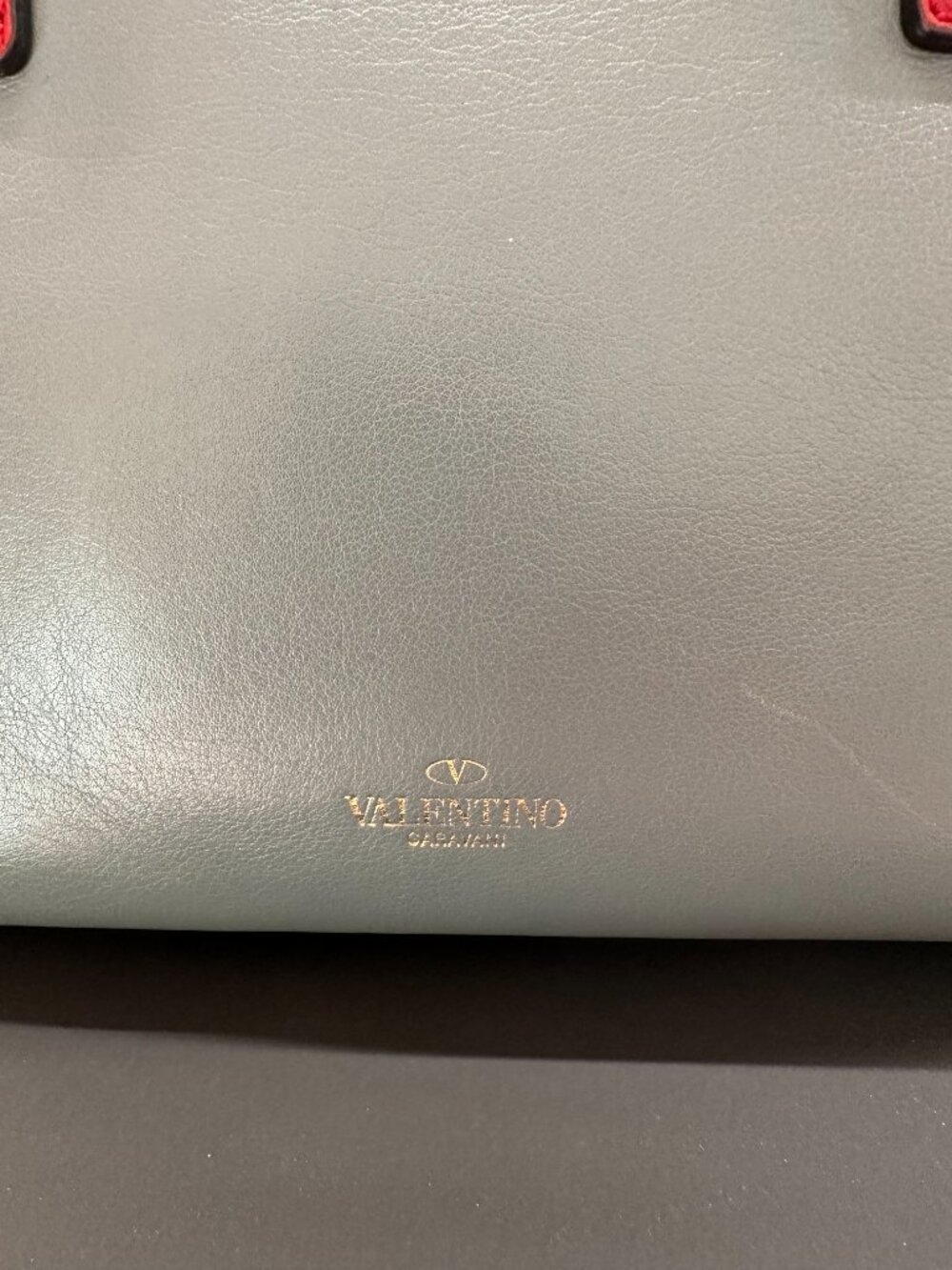 Valentino Color blocked Leather Rockstud Tote - Picture 7 of 8